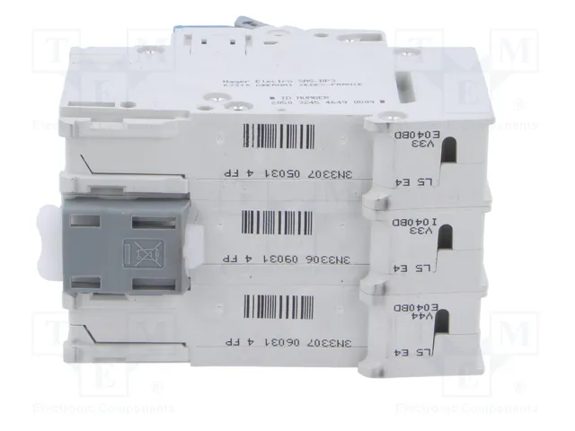 HAGER Interruptor magnetotérmico MBN340E 3 polos 40A 6kA