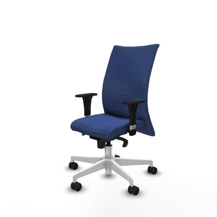 PIQUERAS Y CRESPO Silla Albacete Confidente con Mecanismo Sincro, Tela Azul Marino PIQUERAS Y CRESPO Silla Albacete Confidente con Mecanismo Sincro, Tela Azul Marino