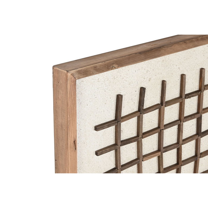 DKD Home Decor Cuadro de Madera Reciclada y Pino 62x82 cm Beige