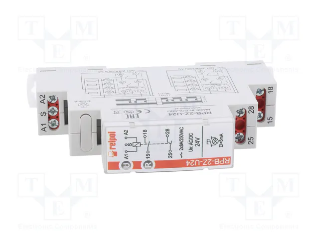 RELPOL RPB-2Z-U24 Relé de instalación biestable 24V AC/DC
