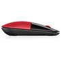HP Ratón Inalámbrico Z3700 Ambidiestro Rojo y Negro 1200 DPI