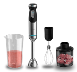 CECOTEC Power Pulsar 2300MAX Cream&Crush Batidora de Inmersión 2300 W Negro Acero Inoxidable