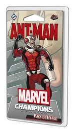 Asmodee Juego de Cartas Marvel Champions: Ant-Man - Pack de Héroe con 60 Cartas, Incluye Archienemigo Chaqueta Amarilla, Multijugador (1-4), Español, PEGI 14
