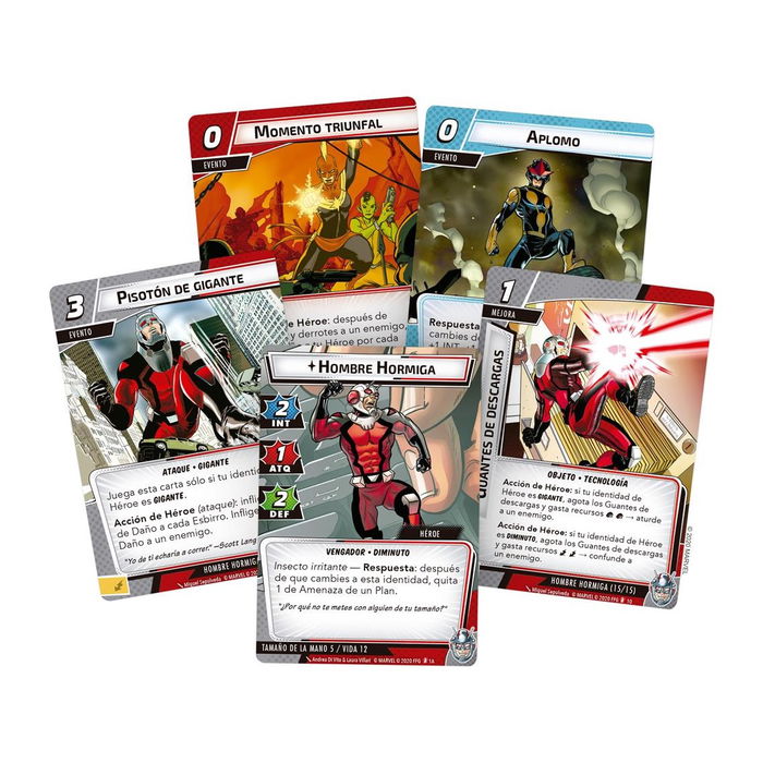 Fantasy Flight Games Juego de Mesa Marvel Champions: Ant-Man - Pack de Héroe de 60 Cartas, Edición en Español, PEGI 14, Compatible 1-4 Jugadores