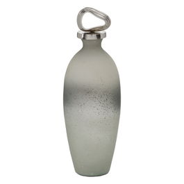 Botella decorativa Gris Plateado 15 x 15 x 46 cm Decorativa