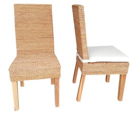 DKD Home Decor Banana 1c25 Silla Natural Fibra Teca 56 x 100 x 47 cm (2 Unidades)