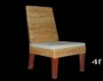 DKD Home Decor Banana 1c25 Silla Natural Fibra Teca 56 x 100 x 47 cm (2 Unidades)
