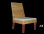 DKD Home Decor Banana 1c25 Silla Natural Fibra Teca 56 x 100 x 47 cm (2 Unidades)