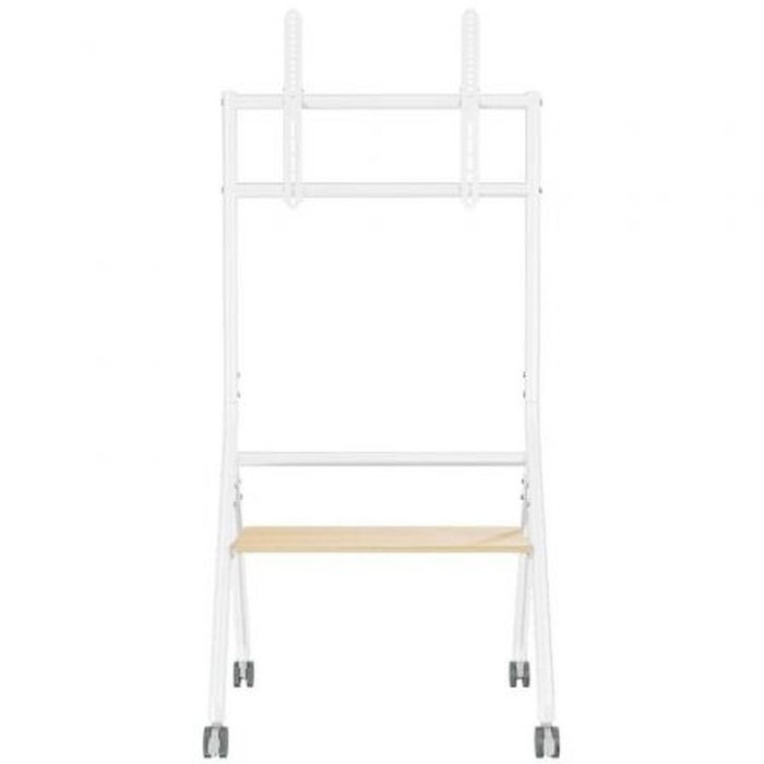 Aisens FT86FE-331 Soporte de Suelo con Ruedas y Bandeja Blanco y Madera Aisens FT86FE-331 Soporte de Suelo con Ruedas y Bandeja Blanco y Madera