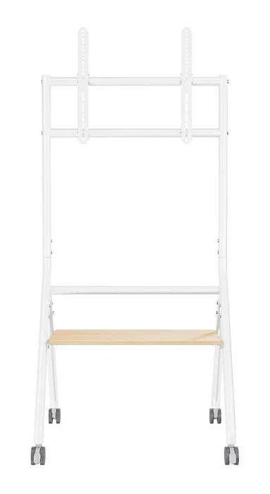 Aisens Soporte de Suelo con Ruedas FT86FE-331 Blanco y Madera