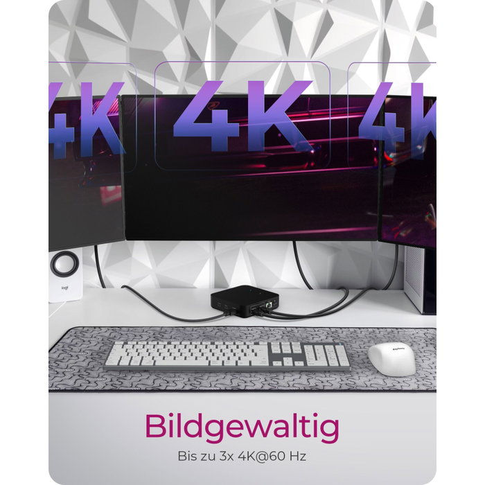 ICY BOX IB-DK4090-C Multidock 12 en 1 con triple salida 4K ICY BOX IB-DK4090-C Multidock 12 en 1 con triple salida 4K