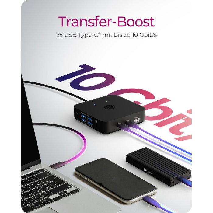 ICY BOX IB-DK4090-C Multidock 12 en 1 con triple salida 4K ICY BOX IB-DK4090-C Multidock 12 en 1 con triple salida 4K