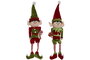 DKD Home Decor Figura de Elfo en Poliéster, Surtido de 2 Unidades