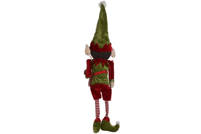 DKD Home Decor Figura de Elfo en Poliéster, Surtido de 2 Unidades