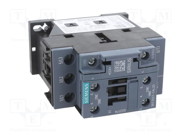 SIEMENS 3RT2027-1AL20 Contactor 3-polar 32A 230VAC SIEMENS 3RT2027-1AL20 Contactor 3-polar 32A 230VAC