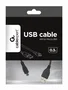 Gembird Cable USB 2.0 A Macho a Micro USB B Macho 0.3m Negro con Contactos Chapados en Oro y Garantía por Vida (CCP-MUSB2-AMBM-0.3M)