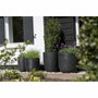 Capi Europe Jardinière Nature Rib 43x41 cm negro KBLR933 424234
