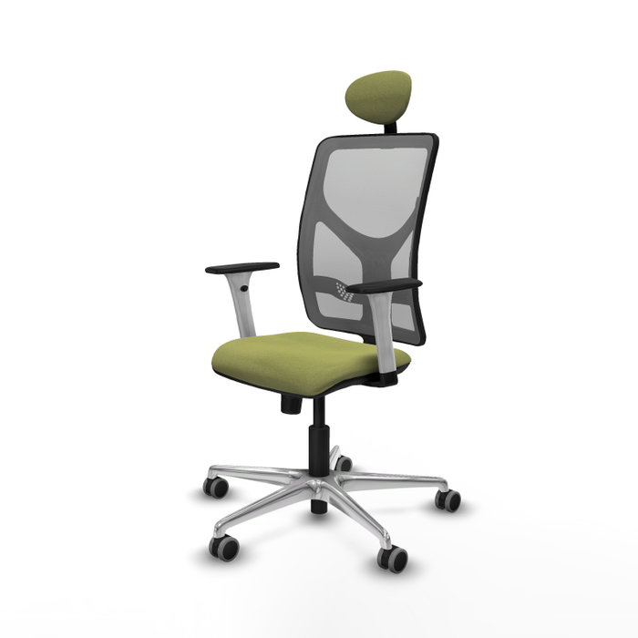 PIQUERAS Y CRESPO Silla de oficina Motilla con mecanismo Sincro, Verde oliva y Gris PIQUERAS Y CRESPO Silla de oficina Motilla con mecanismo Sincro, Verde oliva y Gris