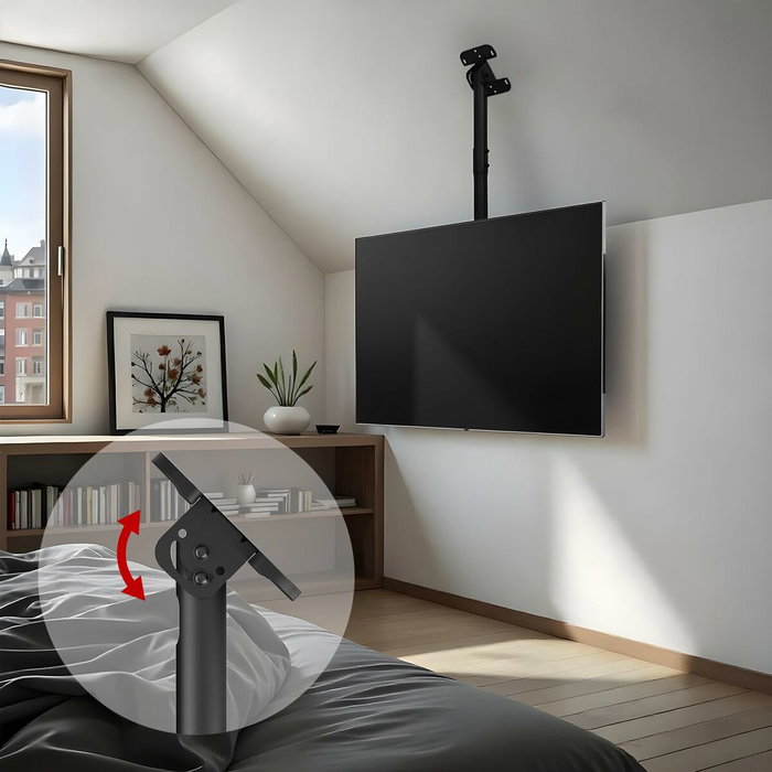 Uchwyt sufitowy dla tv max 60kg, mc-112b vesa 600x400 Uchwyt sufitowy dla tv max 60kg, mc-112b vesa 600x400