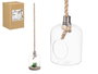 Giftdecor Jarrón Colgar Cuerda Forma Bombilla Pequeño