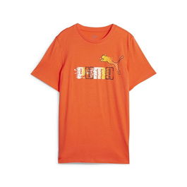 Camiseta de Manga Corta Infantil Puma Ess+ Futureverse Naranja