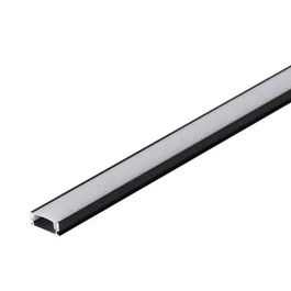 Greenice Perfil de Aluminio Negro para Tira LED con Difusor Opal