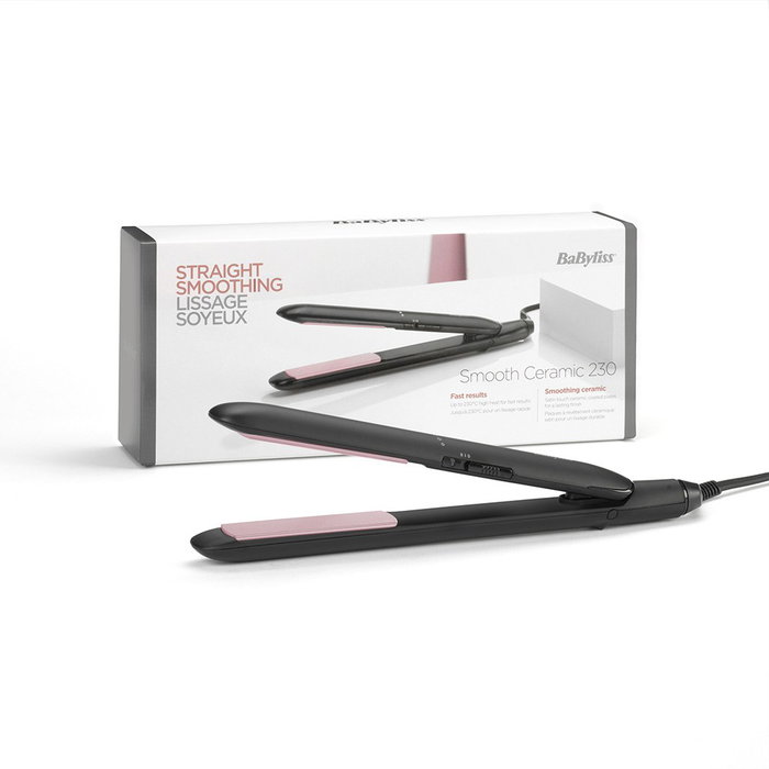 Plancha de Pelo de Cerámica Babyliss CERAMIC230 Negro