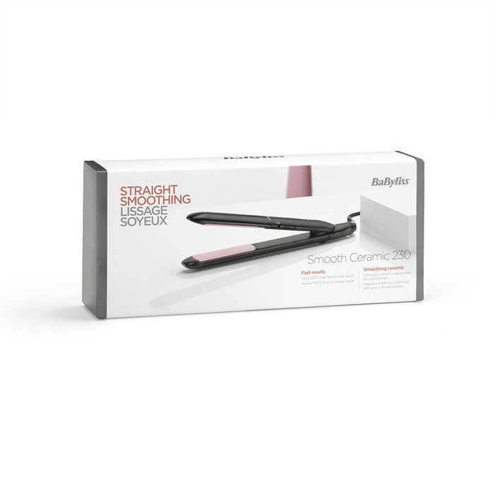 Plancha de Pelo de Cerámica Babyliss CERAMIC230 Negro