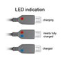 DeLOCK Cable USB 2.0 de USB A a Micro-USB B con indicador LED, 1,5 m, Negro