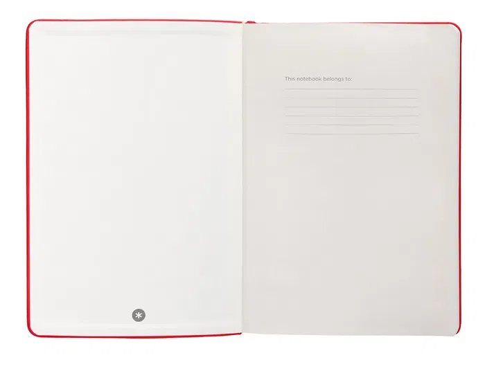 Antartik Cuaderno A5 Hojas Puntos Rojo Tapa Dura 100 Hojas 80 Gr Fsc