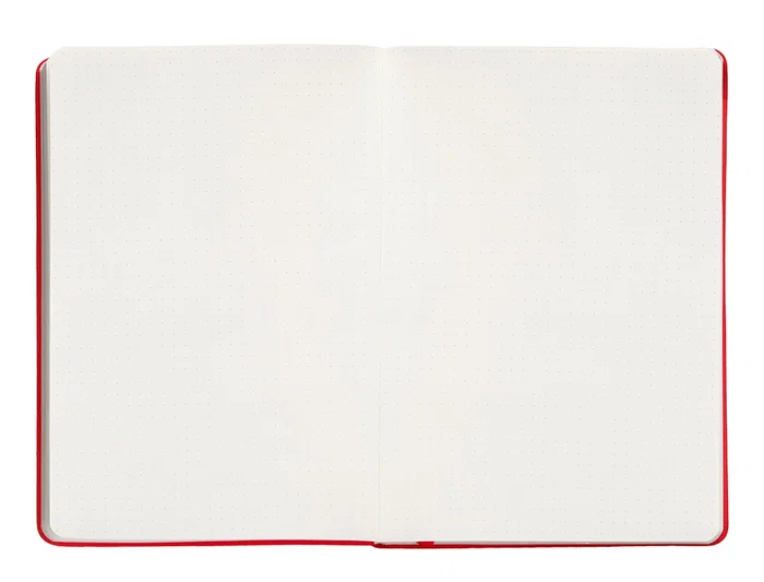 Antartik Cuaderno A5 Hojas Puntos Rojo Tapa Dura 100 Hojas 80 Gr Fsc