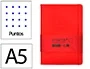 Antartik Cuaderno A5 Hojas Puntos Rojo Tapa Dura 100 Hojas 80 Gr Fsc