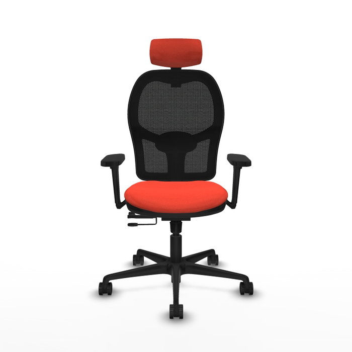 PIQUERAS Y CRESPO Silla de oficina Jorquera Naranja oscuro/Negro