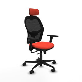 PIQUERAS Y CRESPO Silla de oficina Jorquera Naranja oscuro/Negro