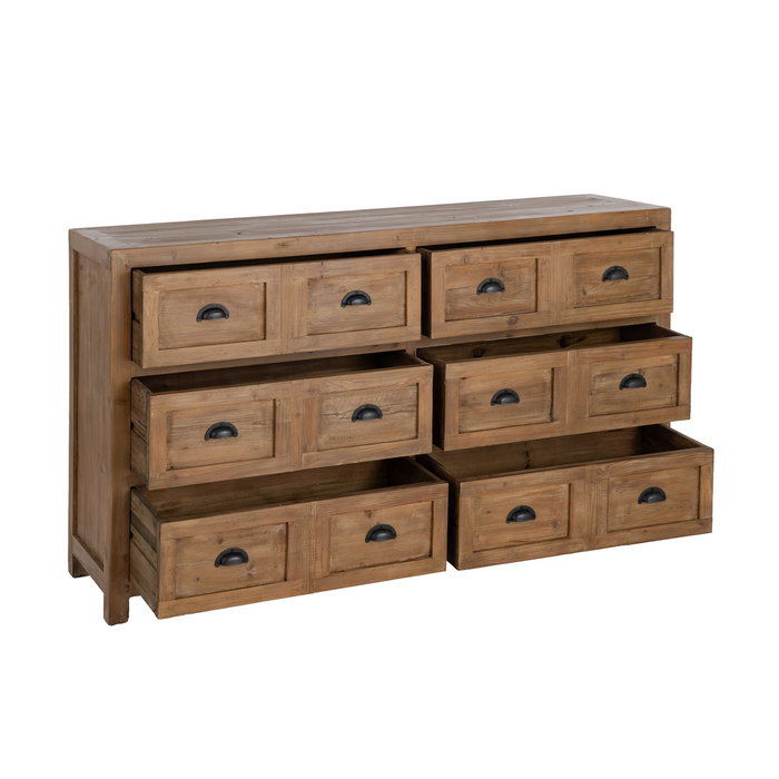 Cómoda Madera Reciclada Salón 160 X 40 X 90 cm