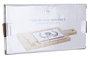 DKD Home Decor Set de 3 Tablas de Aperitivo Casitas en Bambú y Gres