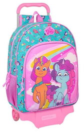 Mochila Escolar con Ruedas My Little Pony Magic Rosa Turquesa 33 x 42 x 14 cm
