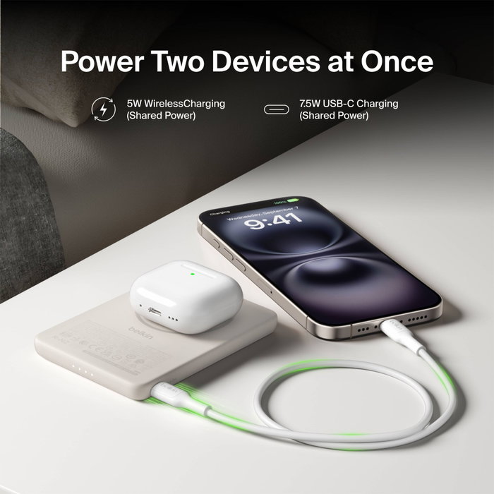 Belkin BoostCharge Slim 5000mAh MagSafe 7,5W BPD020hqSA Belkin BoostCharge Slim 5000mAh MagSafe 7,5W BPD020hqSA