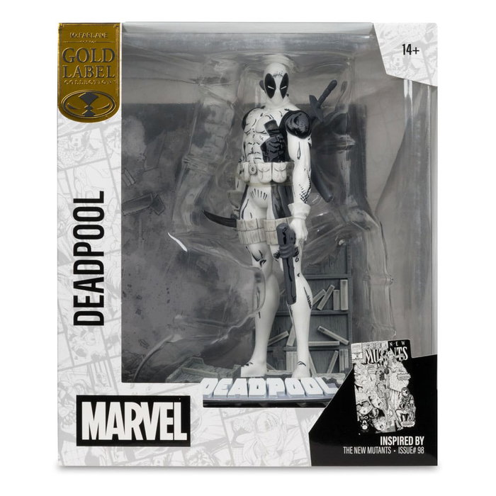 Marvel Collection Estatua PVC 1/10 Deadpool (The New Mutants #98) (Line Art) (Gold Label) 17 cm Marvel Collection Estatua PVC 1/10 Deadpool (The New Mutants #98) (Line Art) (Gold Label) 17 cm