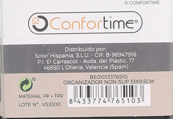 Confortime Organizador Non-Slip 33 cm x 9.5 cm (24 Unidades)