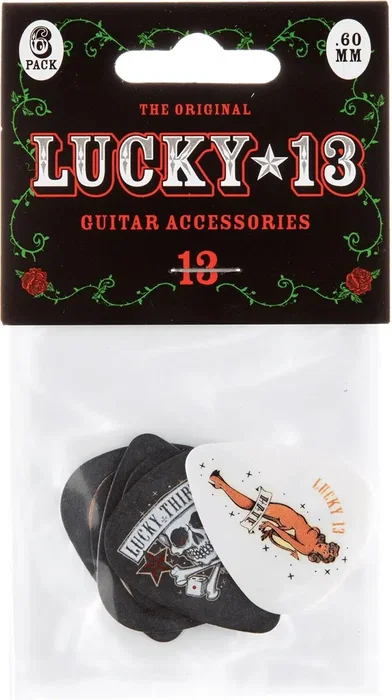 Dunlop Púas Lucky 13 Series Ii The Original - 1,00 Mm Pack Surtido 36 Ud.