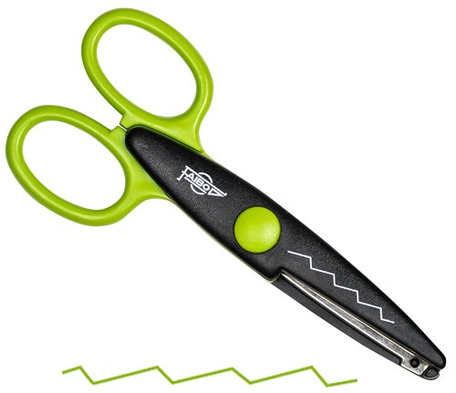 Tijeras Faibo Dentada 13 Cm Verde (Set de 10) Tijeras Faibo Dentada 13 Cm Verde (Set de 10)