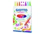 Giotto Turbo Maxi Rotulador Fluorescente Caja 8 Unidades Colores Surtidos Punta Gruesa Lavables Seguros
