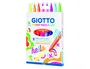 Giotto Turbo Maxi Rotulador Fluorescente Caja 8 Unidades Colores Surtidos Punta Gruesa Lavables Seguros