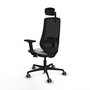 PIQUERAS Y CRESPO Silla de oficina Mardos Gris claro y Negro