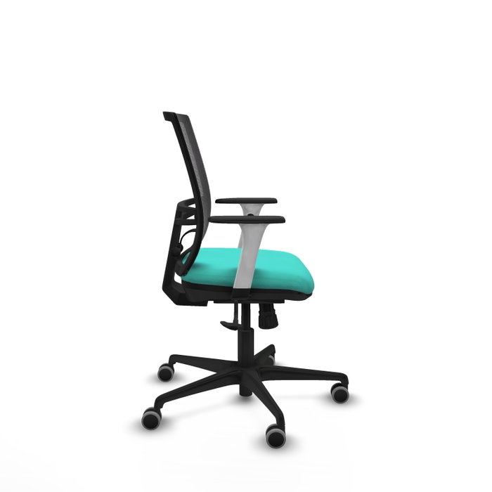 PIQUERAS Y CRESPO Silla de oficina Yunquera con mecanismo Sincro, Turquesa y Negro PIQUERAS Y CRESPO Silla de oficina Yunquera con mecanismo Sincro, Turquesa y Negro
