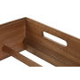 DKD Home Decor Botellero de Acacia Apilable Natural de 3 Compartimentos