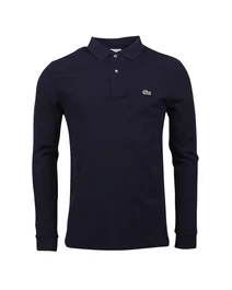 Lacoste Camiseta Classic Fit Manga Larga Azul Marino Talla XL