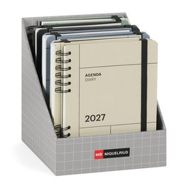 Miquelrius Agenda Anual 2027 Trends Back to Basics Wire-O Tapa Extra con Goma Plus