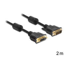 DeLOCK Cable DVI-D/DVI-D 2m Negro